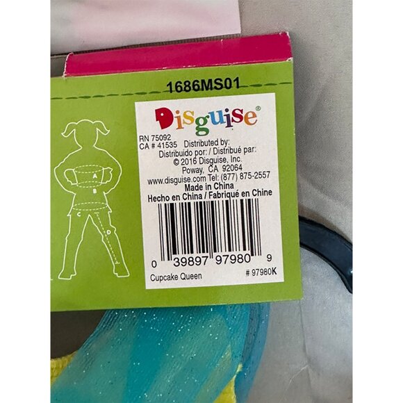 Shopkins Cupcake Queen Halloween Costume for Girls Size M (7-8) - Picture 9 of 9